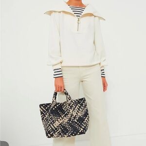 VARLEY VINE PULLOVER HOODIE SWEATSHIRT CREAM NWT xs